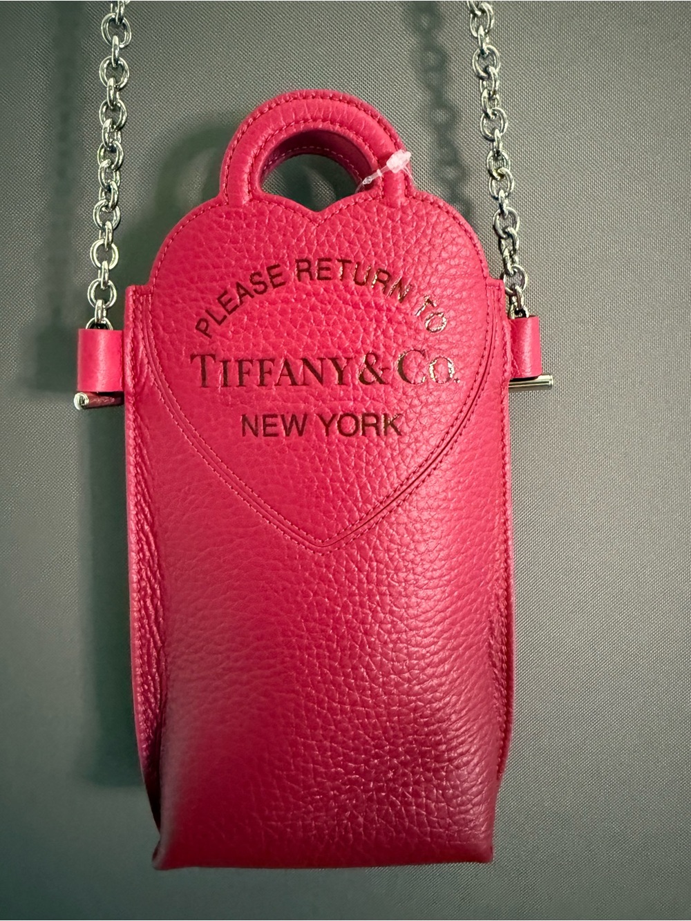 Tiffany & Co. Ombré Pink Leather Crossbody Pouch